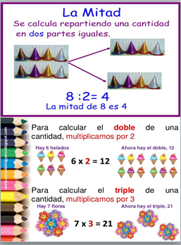 EL DOBLE, EL TRIPLE, LA MITAD