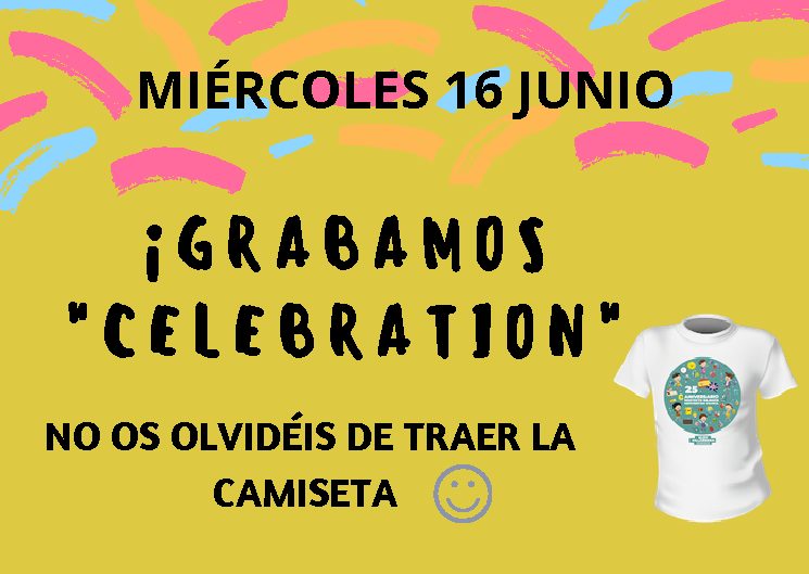 GRABACIÓN CANCIÓN «CELEBRATION»