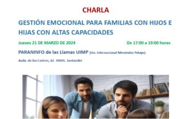 CHARLA ALTAS CAPACIDADES