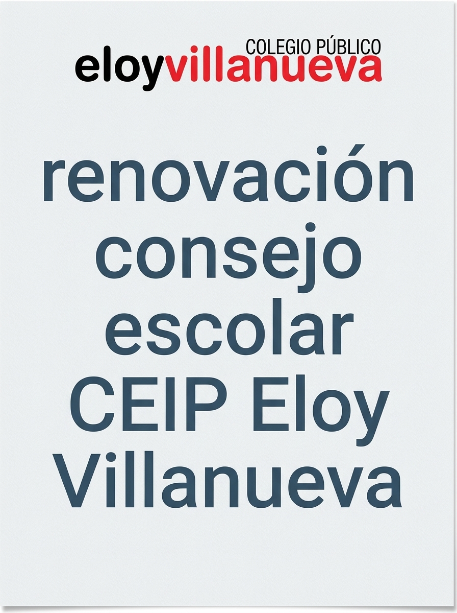 Revisión del censo de familias para renovación del Consejo Escolar
